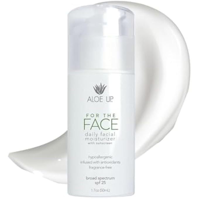 Aloe Up SUN AND SKIN CARE PRODUCTS FOR THE FACE SPF 25 DAILY FACIAL MOISTURIZER, 1.7. - Image 1